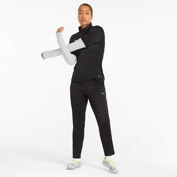 individualLIGA Pant de fútbol para mujer<br />, Puma Black-Harbor Mist, extralarge